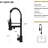 Matt Black 19" Kitchen Faucet - Stainless Steel 304, Modern Design For Cooking And Cleaning In Homes With 304 Daily Use-1532725701