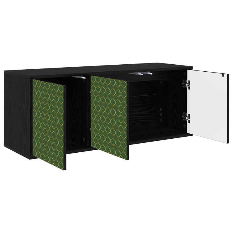 TV Stand for TVs up to 43", Black Oak