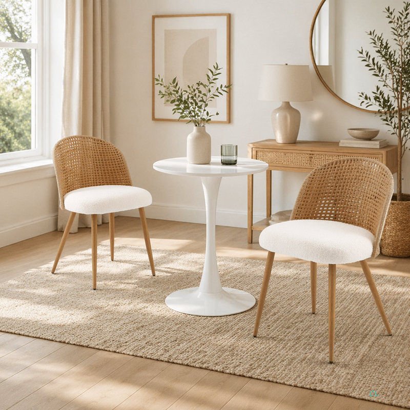 Table de salle à manger ronde, table de salle à manger moderne, table de salle à manger, plateau de table en panneau de fibres à densité moyenne et base mate peinte par pulvérisation en fer, table de salle à manger ovale, table basse Mid-Century pour le salon de 24 pouces, cuisine à domicile, petits espaces