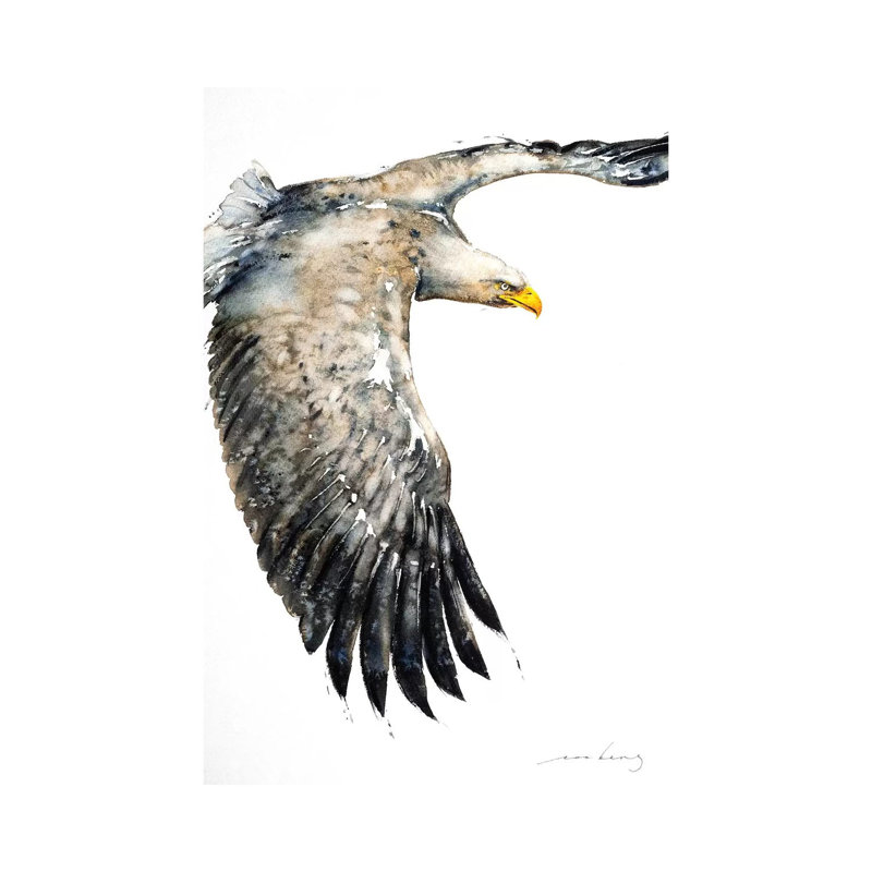 Soar Like Eagle IV by Soo Beng Lim - Wrapped Canvas Gallery-Wrapped Canvas Giclée, 20.32 cm H x 30.48 cm W