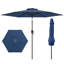 Parasol de marché d'extérieur 7,5 pi avec bouton-poussoir inclinable bleu marine 7,5 pi-186632556