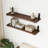 Wall-Mounted Floating Shelves Bracket Shelf  Wood Wall Shelves Wood Floating Shelves With J Brackets For Bedroom, Living Room，Kitchen, Bathroom-36922930-39145987