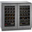 62 Bottle 3000 Series Integrated DBL Door Dual Zone Built-In Wine Refrigerator