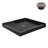 Streamline NT-2241-36BL-CR 36 in. x 36 in. Corner Acrylic Shower Base in Glossy Black with Center Drain, Drain Included