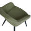 Fauteuil de salle à manger rembourré moderne avec dossier capitonné Channel-239693668