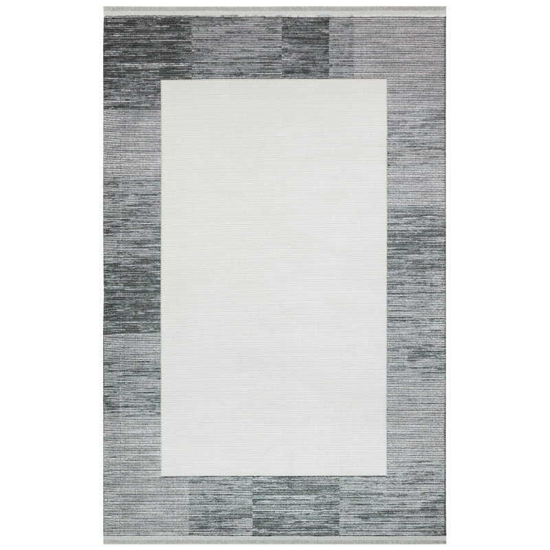 Rasean Machine Made Indoor / Outdoor Area Rug, Rectangle 5'3" x 7'6"