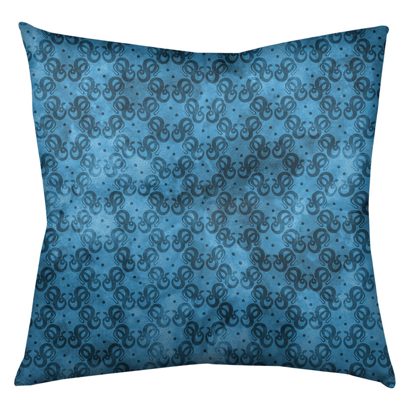 Coussin de sol Katelyn Elizabeth, 30 po x 30 po, Bleu