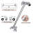 High-Pressure Rainfall Shower Head With 11-Inch Adjustable Arm - Vertical Flow Design For Spa-Like Bathing-113695280