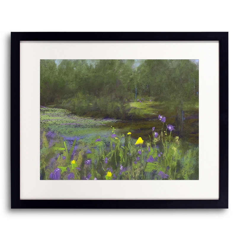 " Feeling Mellow " by Dina Gardner, Black Framed Paper, 24" H x 32" W