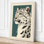 Snow Leopard Study Modern - Wrapped Canvas-707043140-707043138
