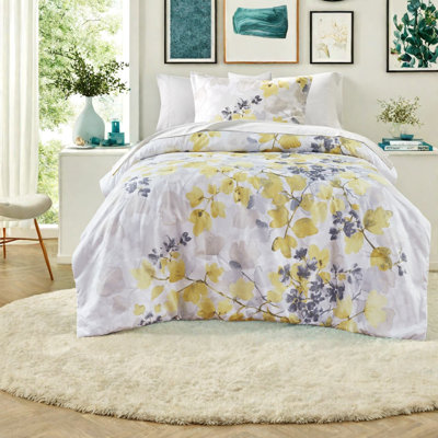 Ensembles de literie Confort botanique moderne en polyester simple avec rangement
