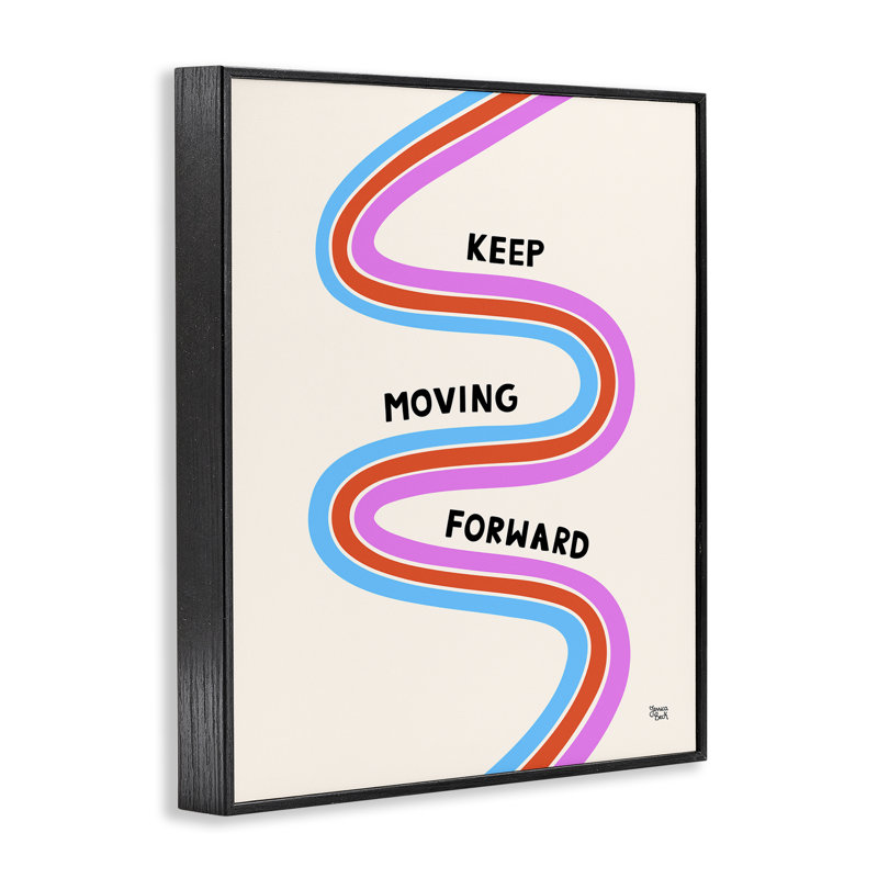 Keep Keep Up Gray, estampe numérique encadrée par Jessica Beck, Giclée encadrée noir minuit, H 14 po x l 11 po