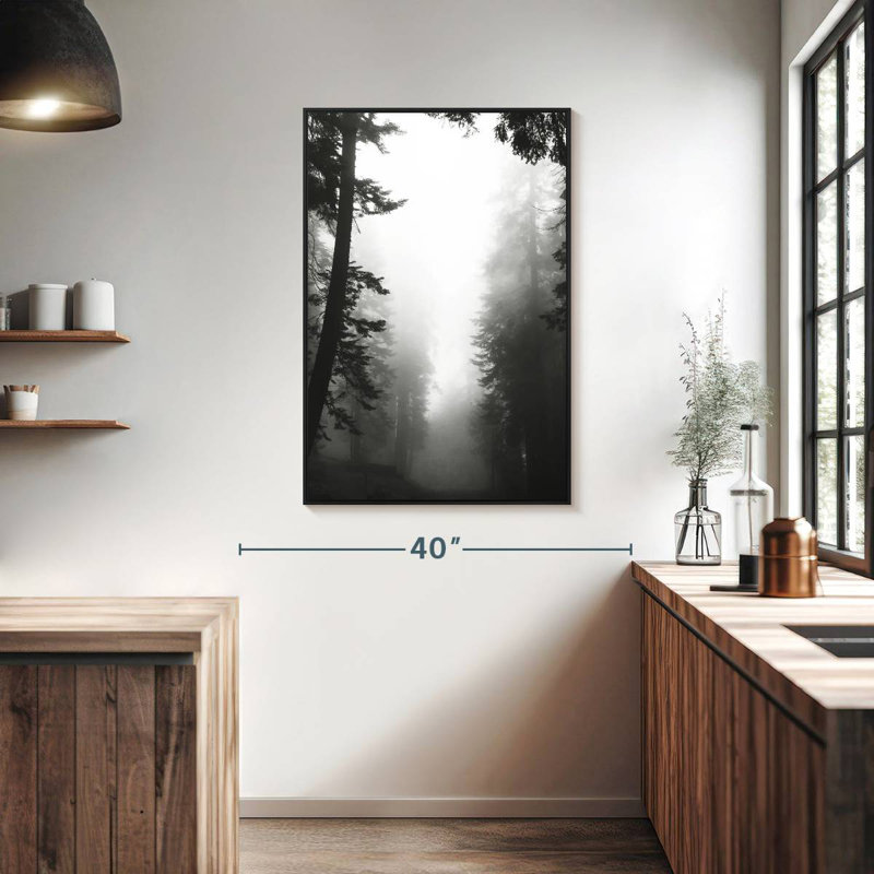 Misty Path, Floating Frame Black, 27" X 40"