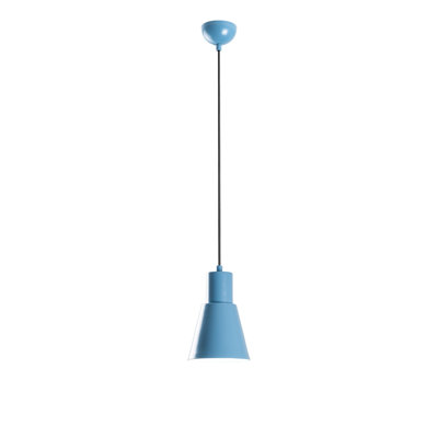 Elegant Light Blue Chandelier, Adjustable Height 10 x 2.8 inches | Metal Body, Max 40W E27 Socket, Total Height: 10.6 - 44.9 inches | Stylish Lighting for Living Room & Dining Room, IP20 Rated for Indoor Use