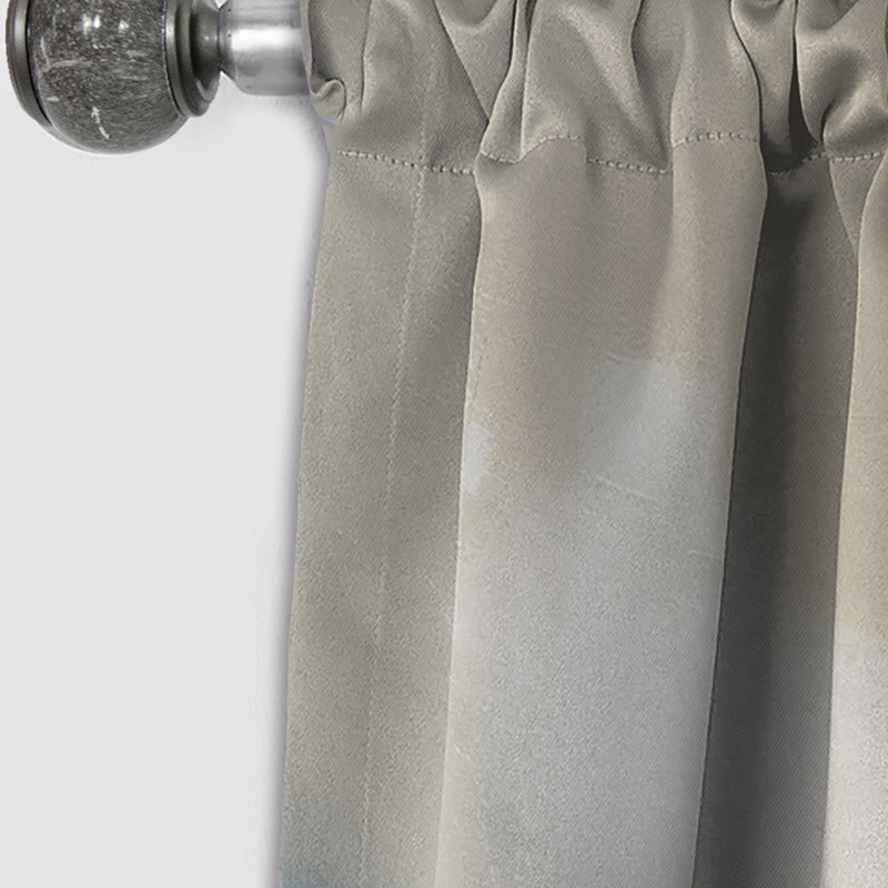 Serene Waters In Marble II - Rideau de marbre abstrait - Rideau de marbre occultant - 1 panneaux, L 52 po x L 95 po