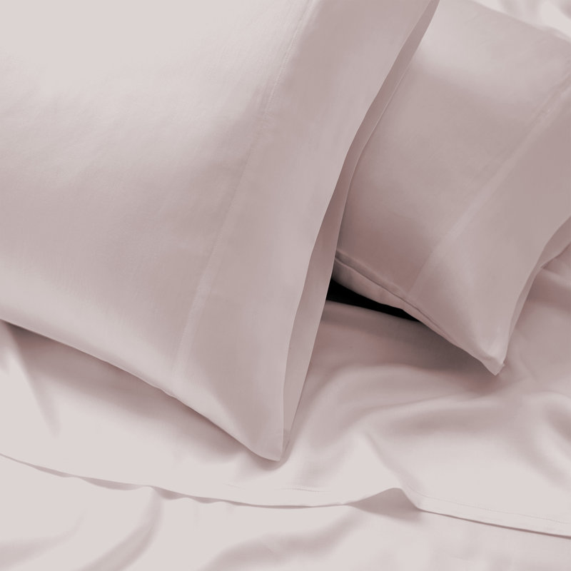 Primrose Pink Full Lyocell Sheet Set with Pillowcases