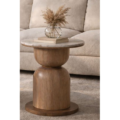 Table d'appoint en marbre Campeche