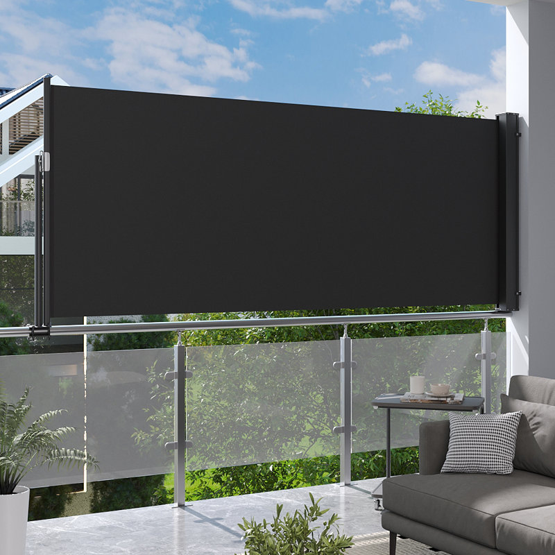 Dakota Fields 300cm W Polyester Cover Retractable Freestanding Awning, 300cm H x 300cm W x 120cm D