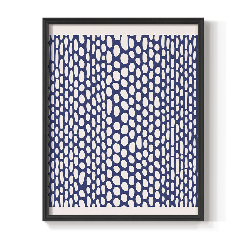 «Abstract CDLII», reproduction encadrée - prête à être accrochée - fabriquée aux États-Unis, H 20 po x l 16 po, Noir