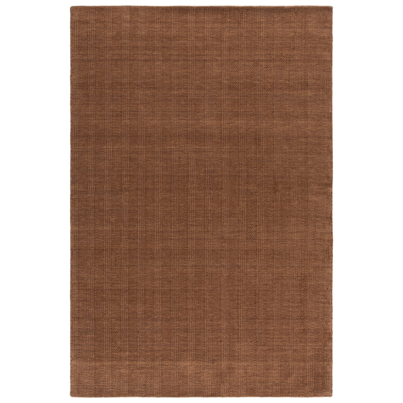 Laine tissée à la main Mirage Tapis d'intérieur en coton rayé, Rectangle 8' x 10'