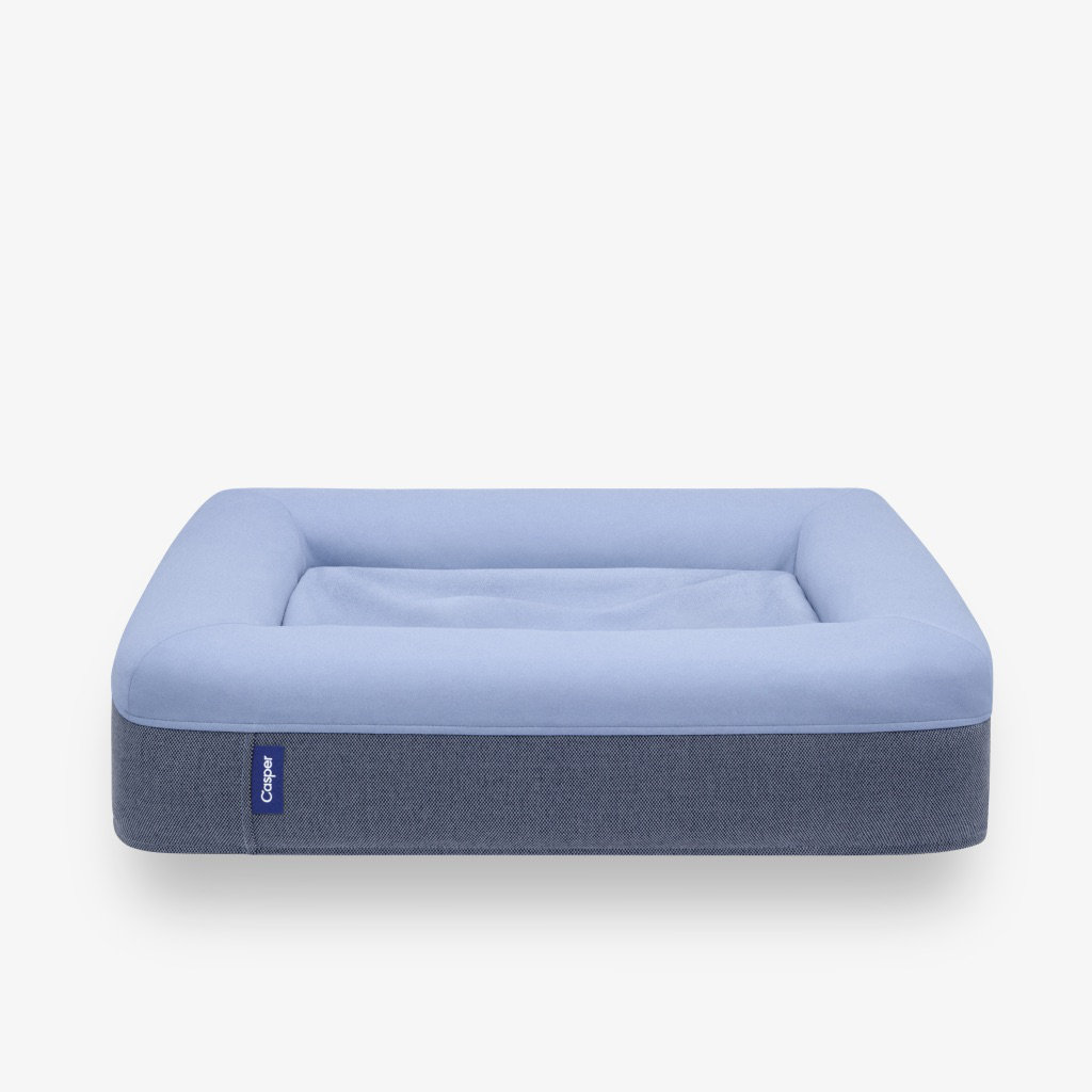The Casper Dog Bed, Blue, Medium (33" W x 25" D x 6" H)