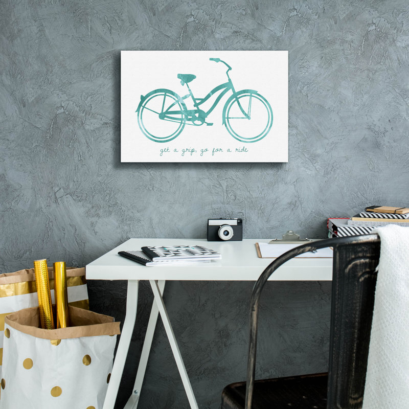  «Bike 1» par Erin Clark, art mural sur toile, 26 po x 18 po, H 12 po x l 18 po x P 0,75 po