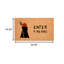 Tapis de porte d'extérieur en fibre de coco naturelle et brune, 61 x 91 cm (24 x 36 pouces), motif Halloween.