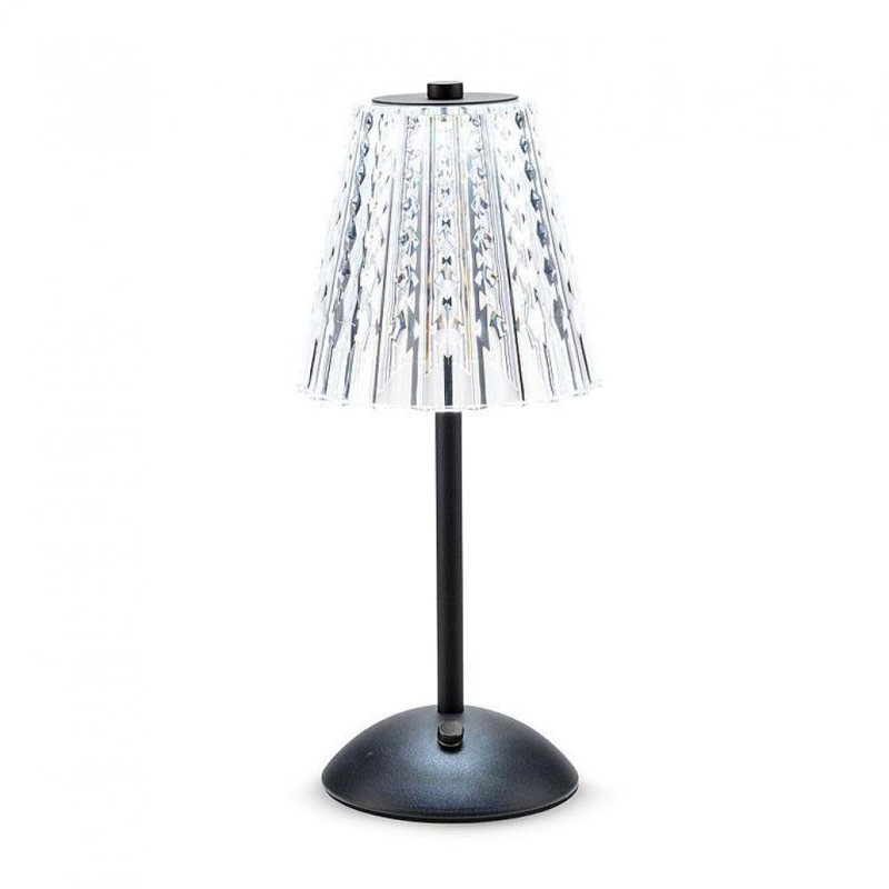 Lampe de table en acrylique Terie, Noir