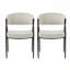 Ensemble de 2 chaises rembourrées élégantes avec pieds en métal pour les salles à manger modernes-200713089