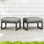 2 Pieces Outdoor Aluminum Ottoman