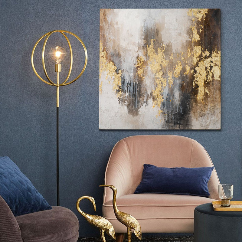 Decorative Canvas Painting, 39.4" H x 39.4" W