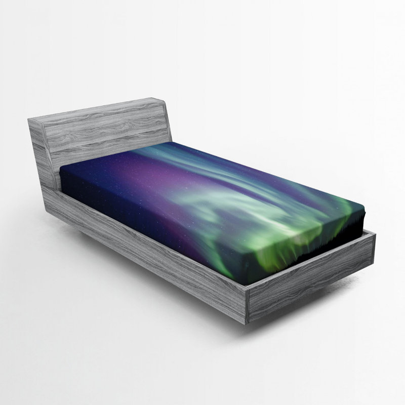 Microfiber Abstract Fitted Sheet, Twin XL Fitted Sheet