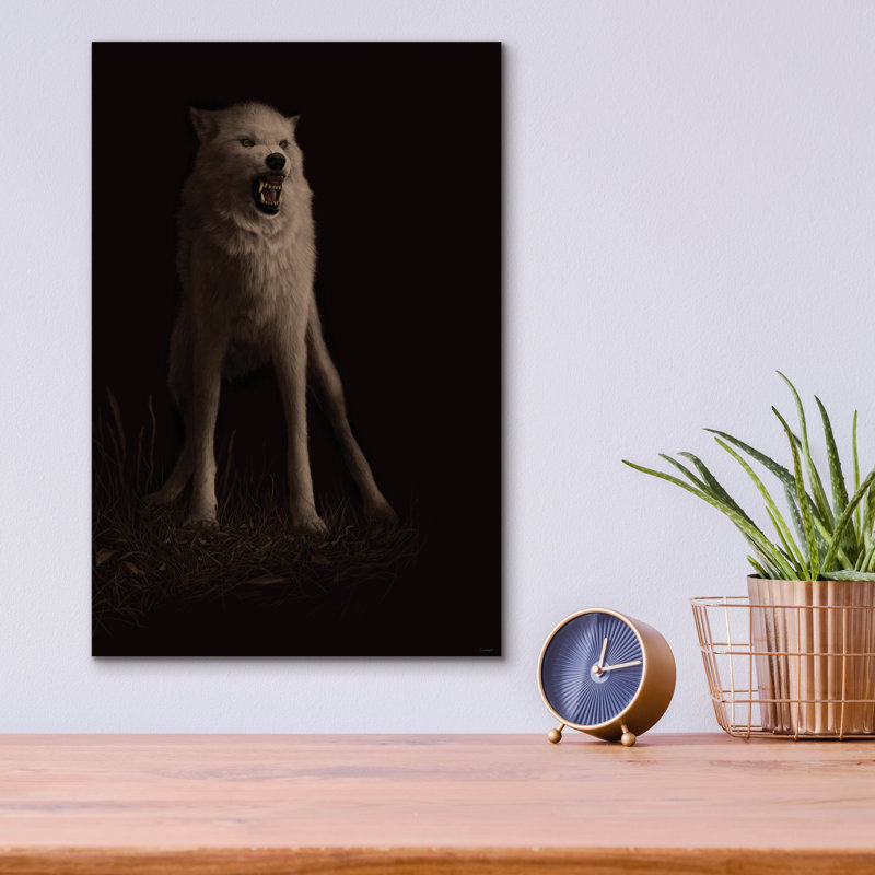 «Snarl» par Gordon Semmens, art mural en verre acrylique, H 16 po x l 12 po x P 0,13 po