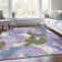 Machine Washable Indoor/Outdoor Xhevrie Lavender Rug