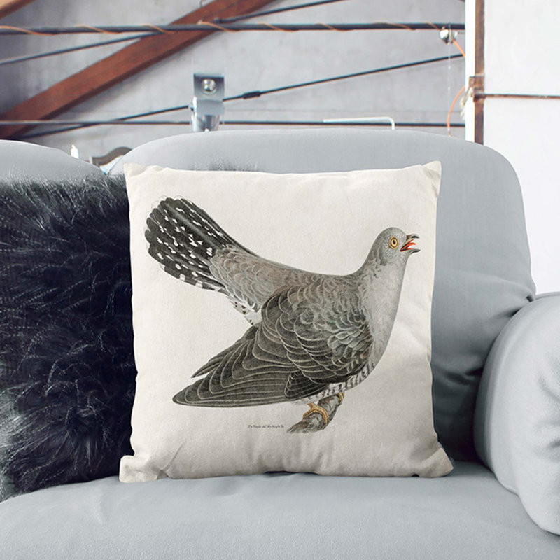 Square Throw Cushion, Black, 40cm H x 40cm W x 15cm D
