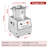 Enjyam 16 QT Commercial Food Processor - 1400W Stainless Steel Vegetable Chopper & Meat Grinder - Multi-Functional for Nuts, Fruit, Grains, Includes Gloves & Brush, 110V