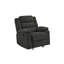 Fauteuil inclinable oscillant, gris foncé-465286383