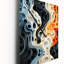 Multicolore Liner Shapes II - Horloge murale moderne à formes abstraites-731477196