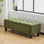 Banc de rangement avec repose-pieds capitonné moderne Drayton