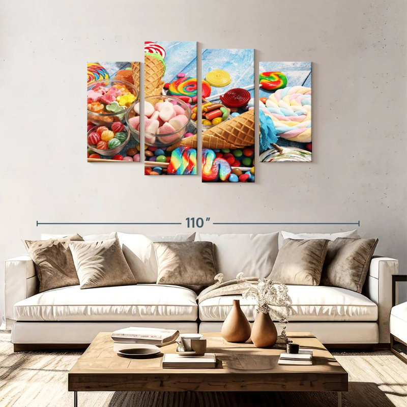 Bonbons et gâteries, H 48 po x l 75 po