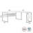 Gaythorne L-Shaped Computer Desk Office Set in White - Reversible-1344717775