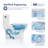 Elongated Comfort Height Floor Mounted One-Piece Toilet (Seat Included)-108368024