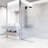 Zenith 34" W x 74" H Fixed Frameless Shower Screen with 3/8" Glass-49482413