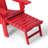 Outdoor Folding Adjustable Adirondack Chair With Hideaway Ottoman & Round Side Table-1954181519