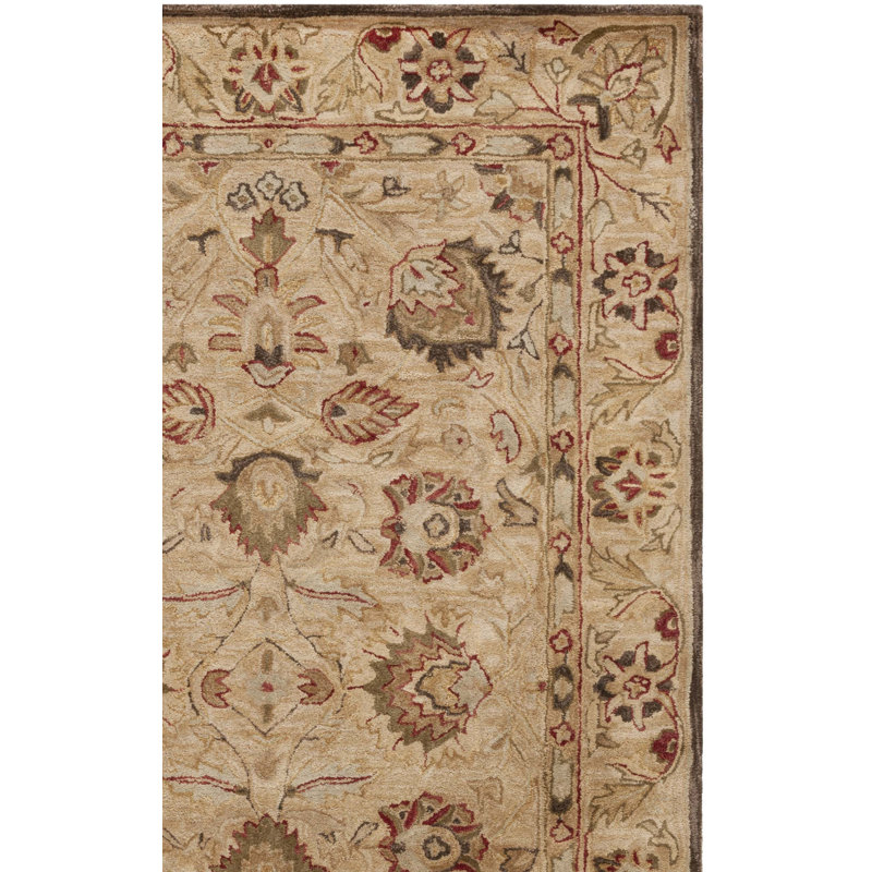 Tapis oriental en laine touffeté à la main Tingley, Rectangle 6 pi x 9 pi