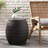 14.00" Grey Patio Table, Iron Framework, Outdoor New Style Design Side Grey, Frame, Living-935028284