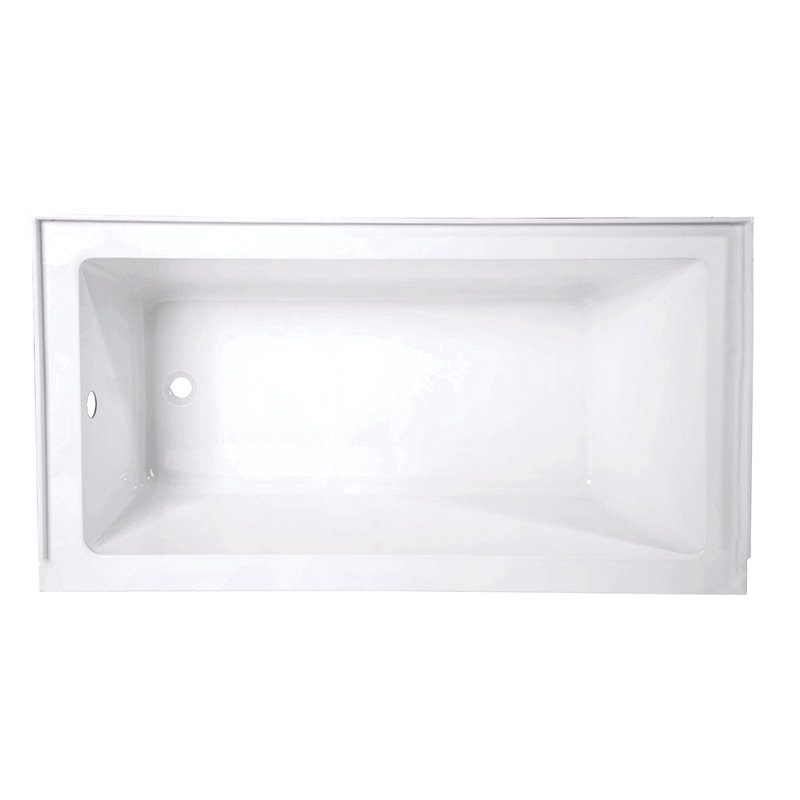 Baignoire encastrée rectangulaire en acrylique 60 po Kingston Eden, Gauche