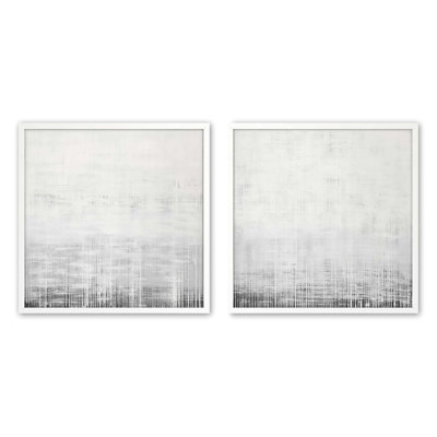 Ensemble de 2 impressions sur toile Whiteout Rhythm