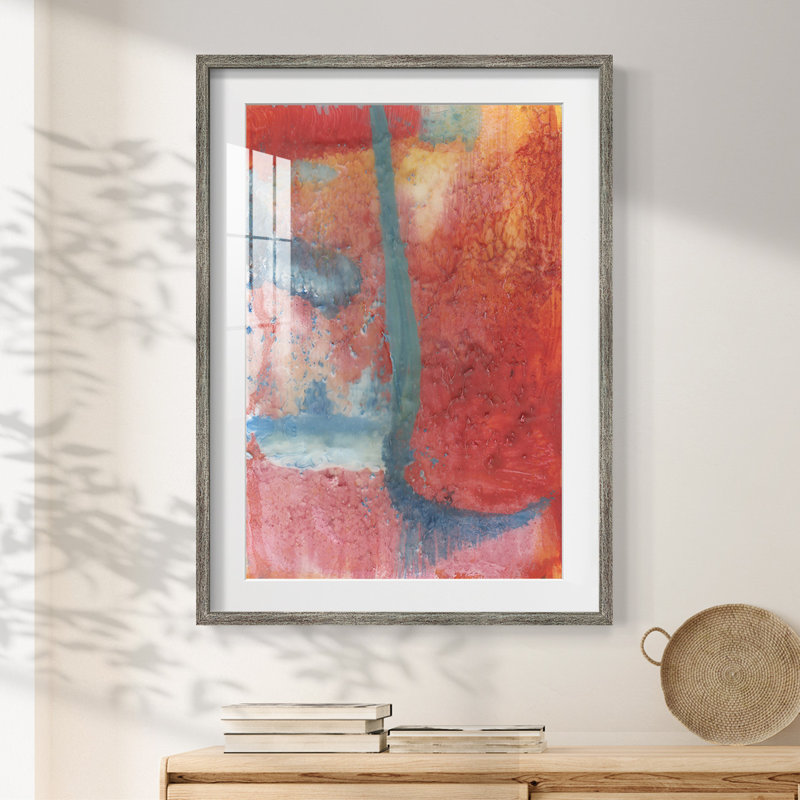 Printemps étape II - impression encadrée, H 25,5 po x l 17,5 po, Vieilli