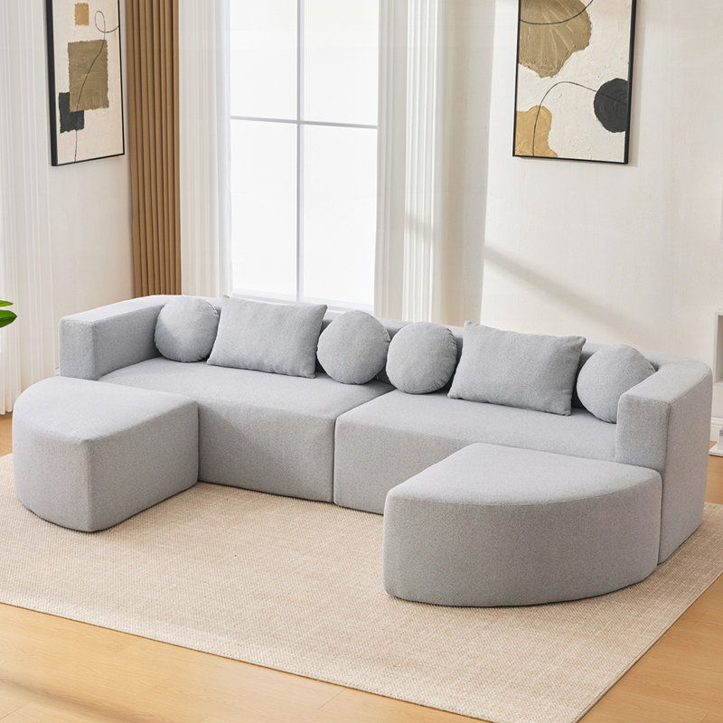 Canapé modulaire Boneless, Gris